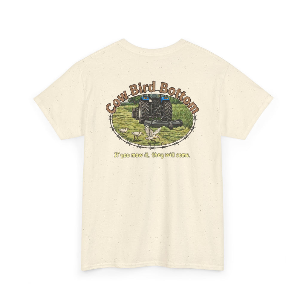 T-Shirt  Mowing Blue Tractor Farm Tee