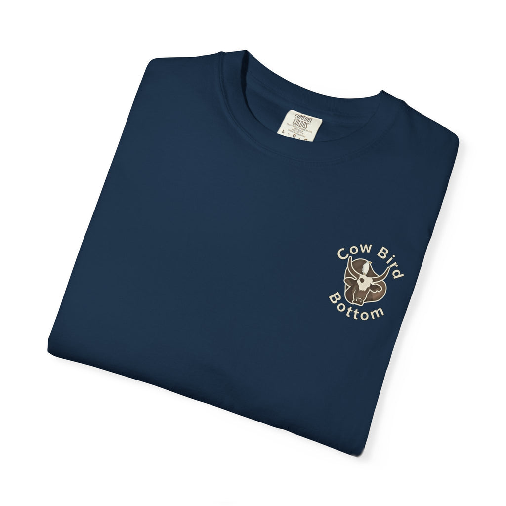 T-Shirt — "Southern Style" Cow Bird Bottom Graphic Tee