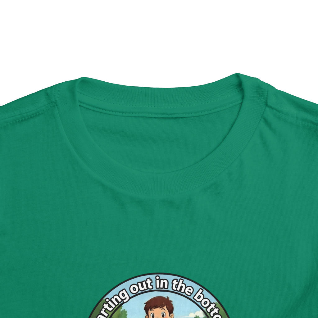 Cowbird Bottom Toddler Tee – Cute Fishing Adventure Graphic