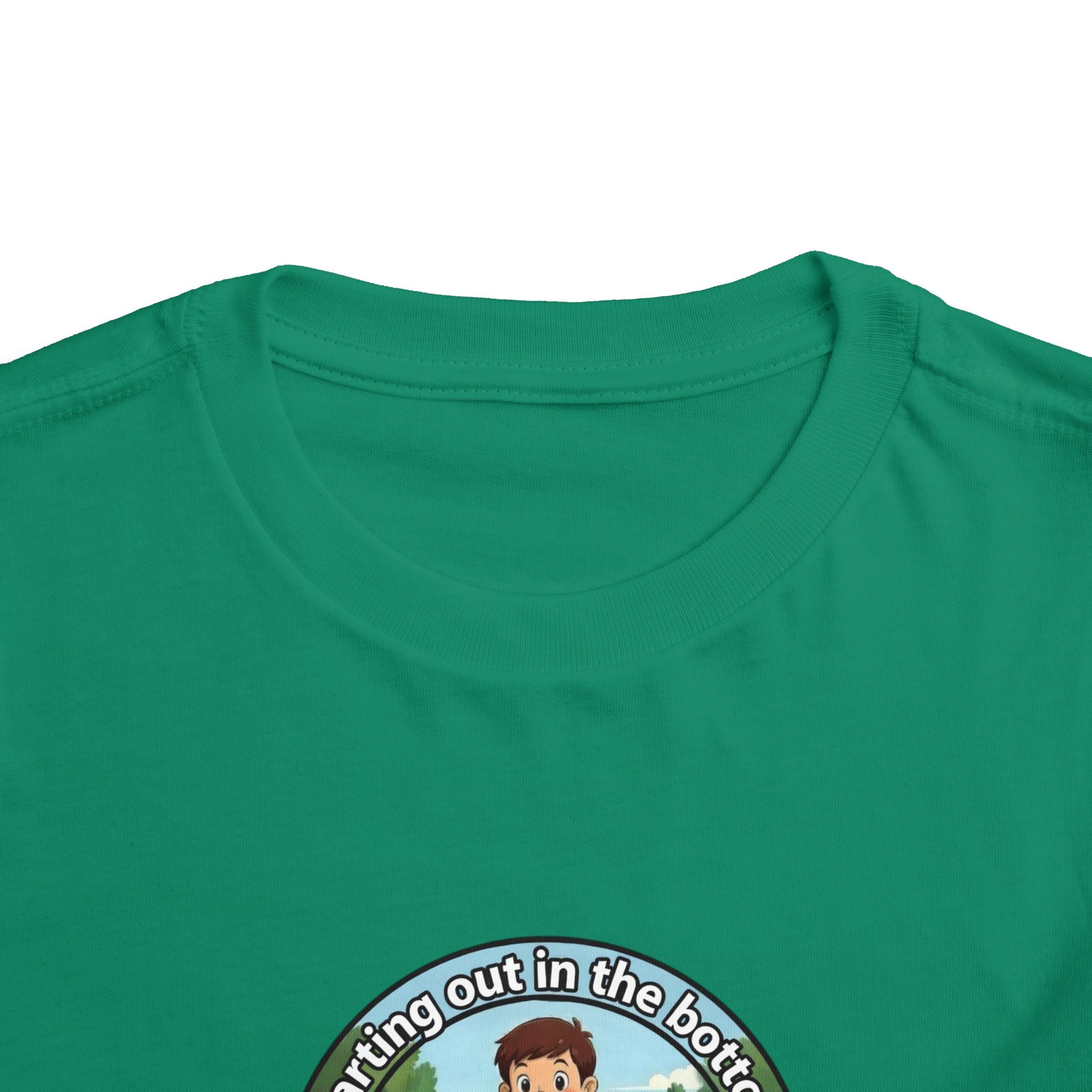 Cowbird Bottom Toddler Tee – Cute Fishing Adventure Graphic