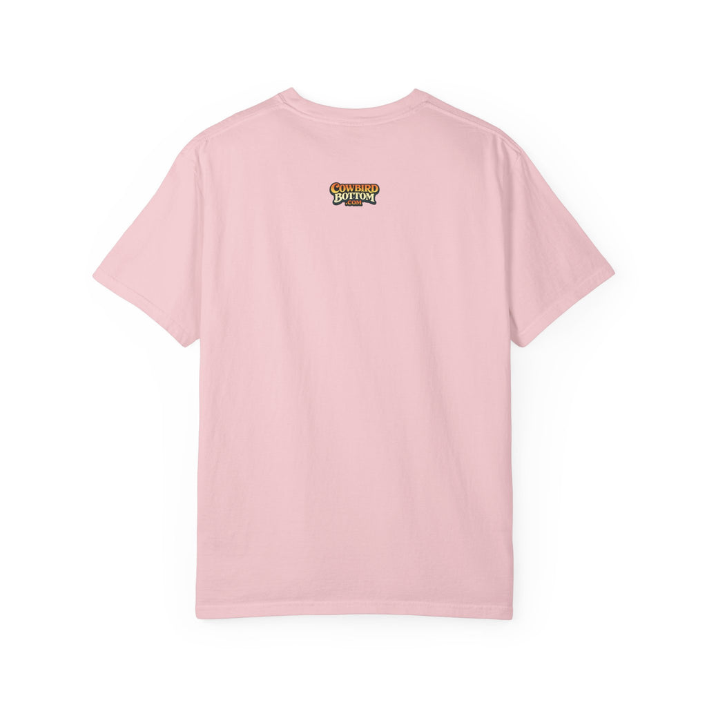 “Jesus fish story” logo on front Unisex Garment-Dyed T-shirt