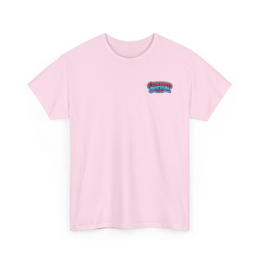 Excavator Logo T‑Shirt — Vintage Construction Crew Tee (Back Graphic: 'This Is My Alma Mater')