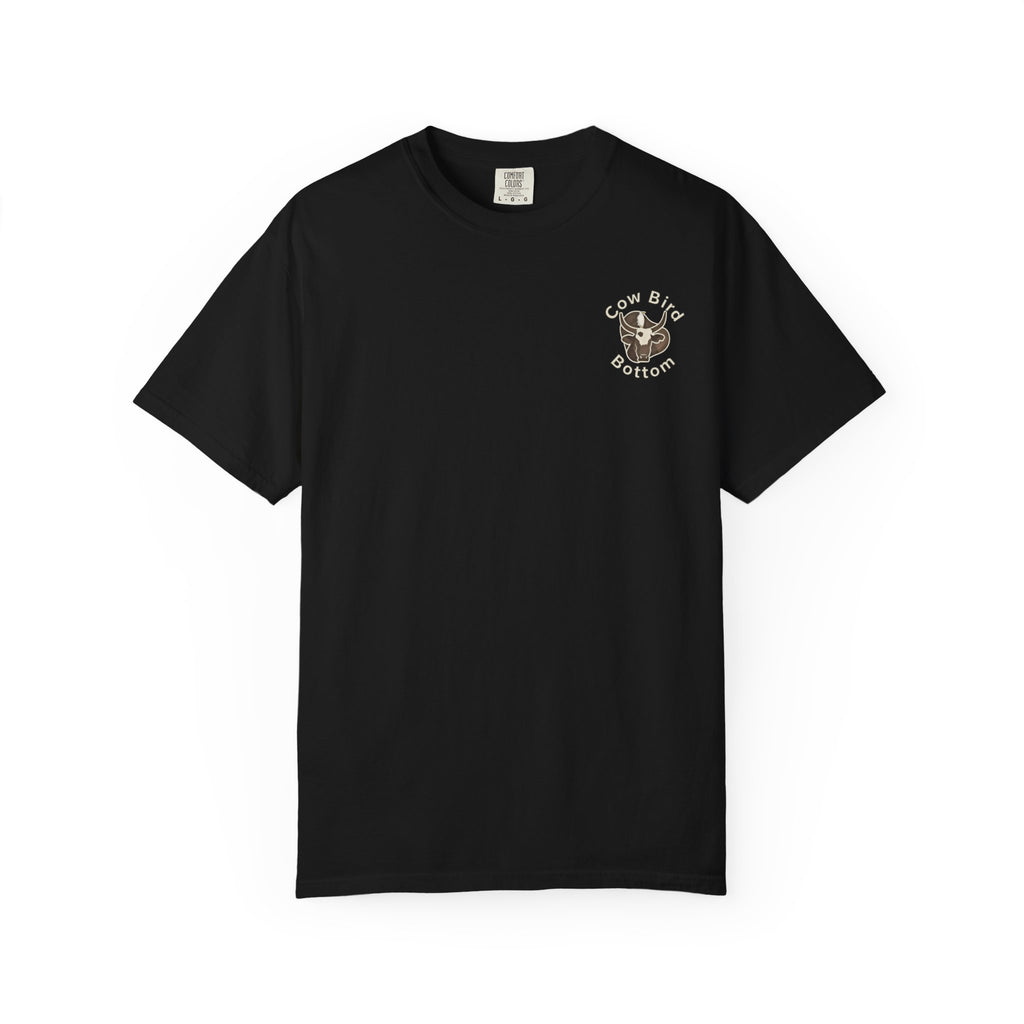 T-Shirt — "Southern Style" Cow Bird Bottom Graphic Tee