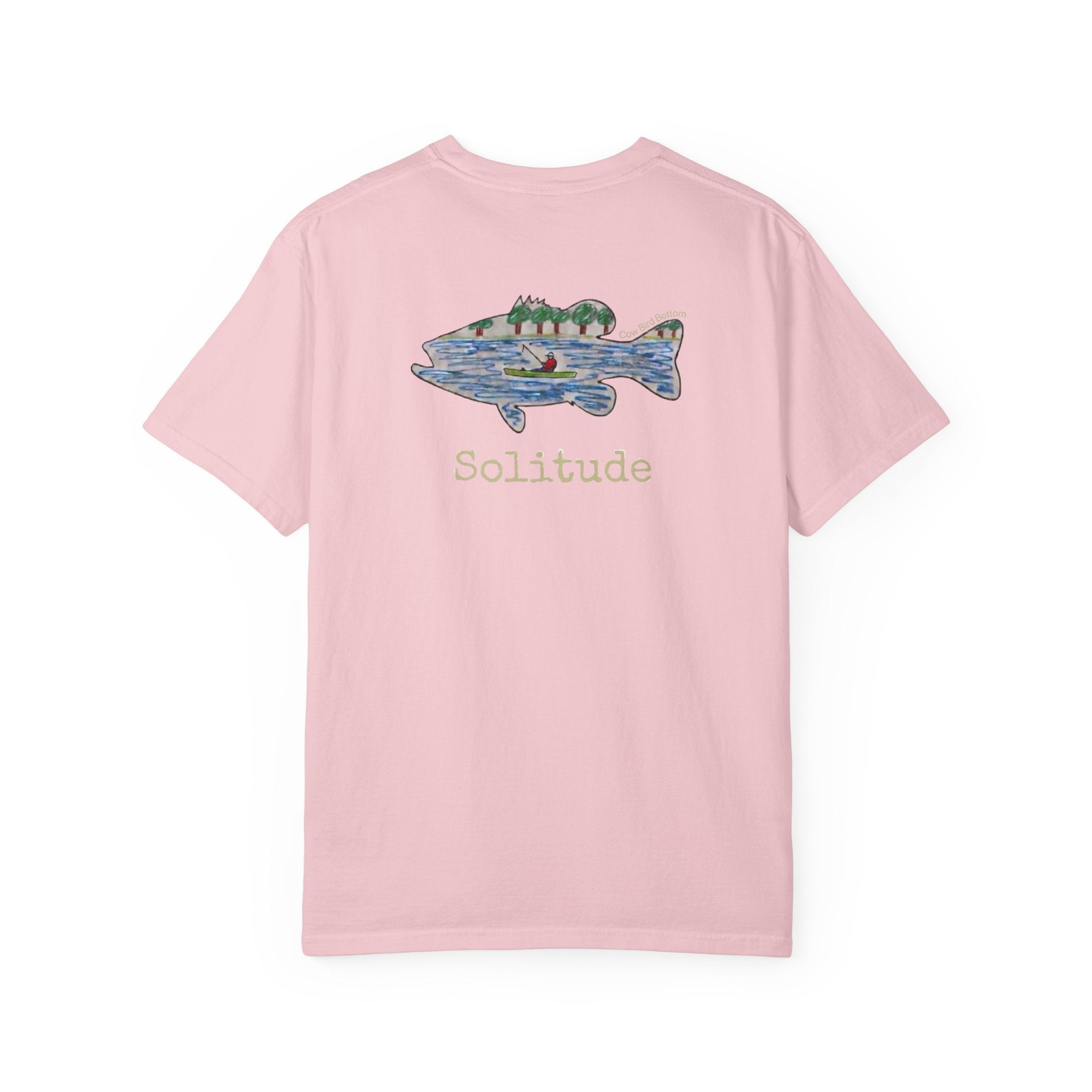 Solitude Fish Graphic T-Shirt — Outdoor Fishing Nature Tee
