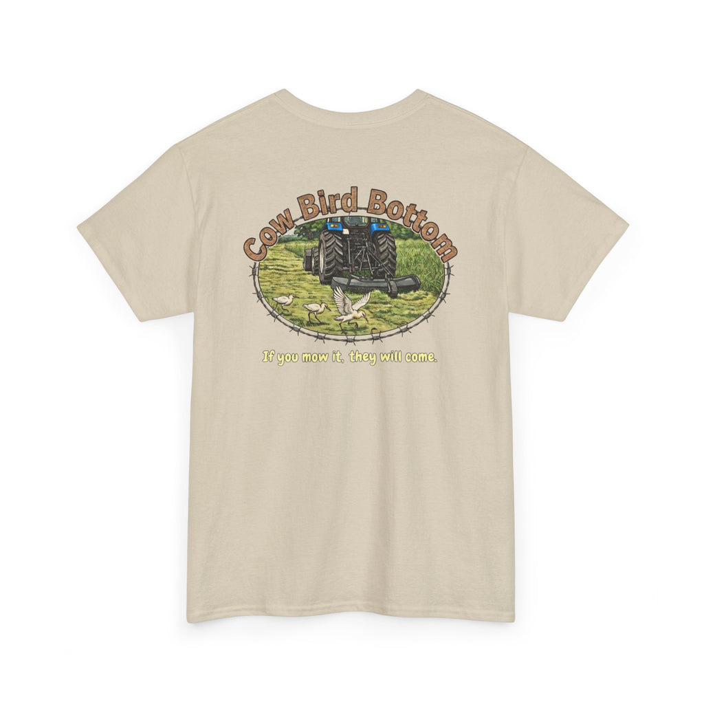 T-Shirt  Mowing Blue Tractor Farm Tee