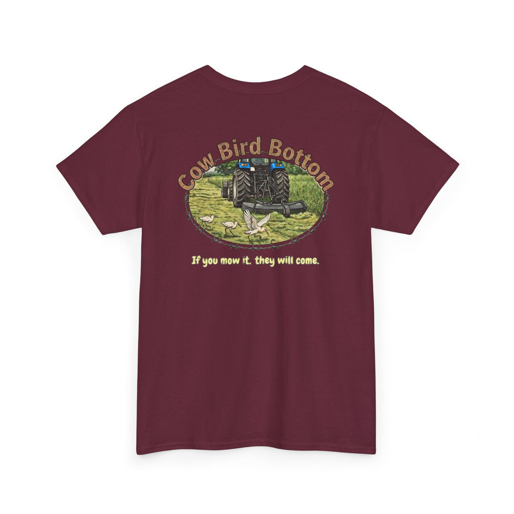 T-Shirt  Mowing Blue Tractor Farm Tee