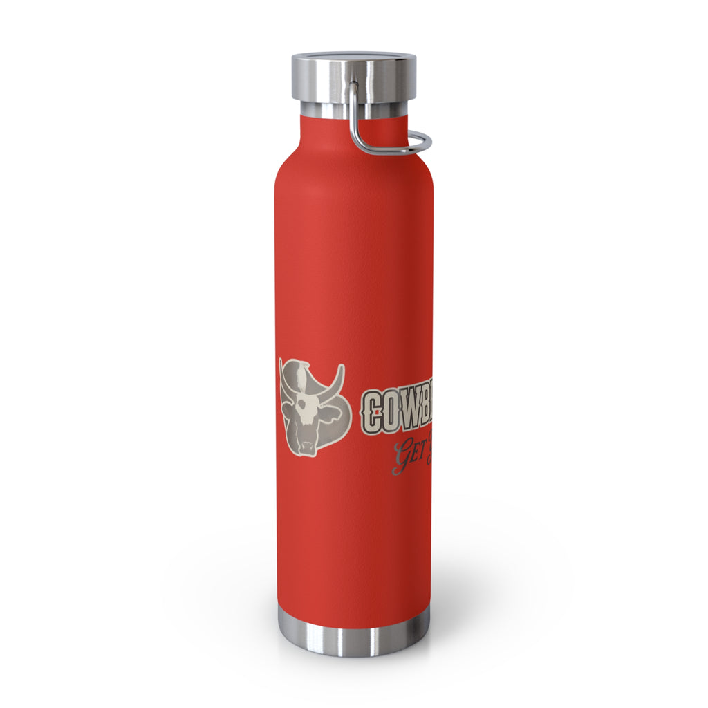 Cowbird Bottle 22oz Vacuum Insulated Water Bottle — 'Get Your Country On' Rustic Ranch Design