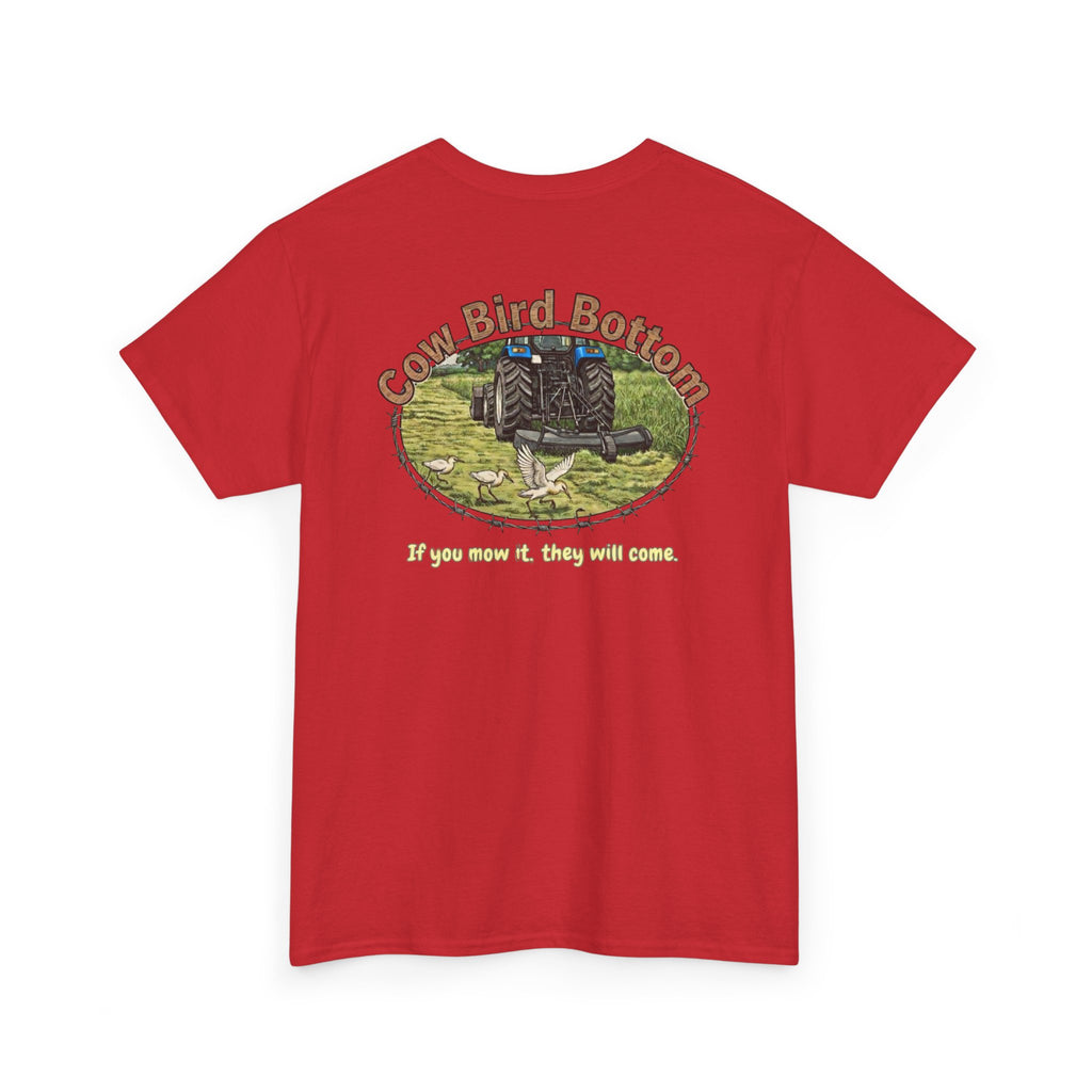 T-Shirt  Mowing Blue Tractor Farm Tee