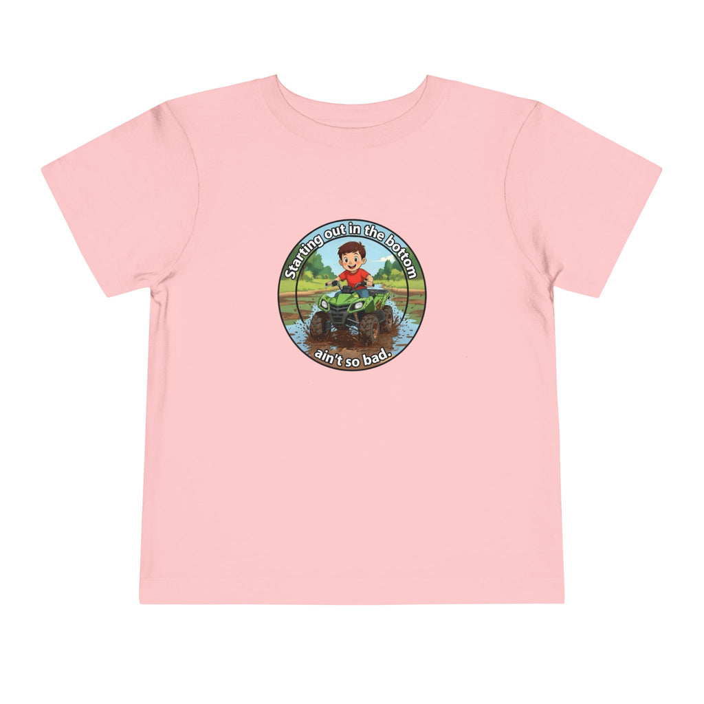 Cowbird Bottom Toddler Tee – Cute Fishing Adventure Graphic