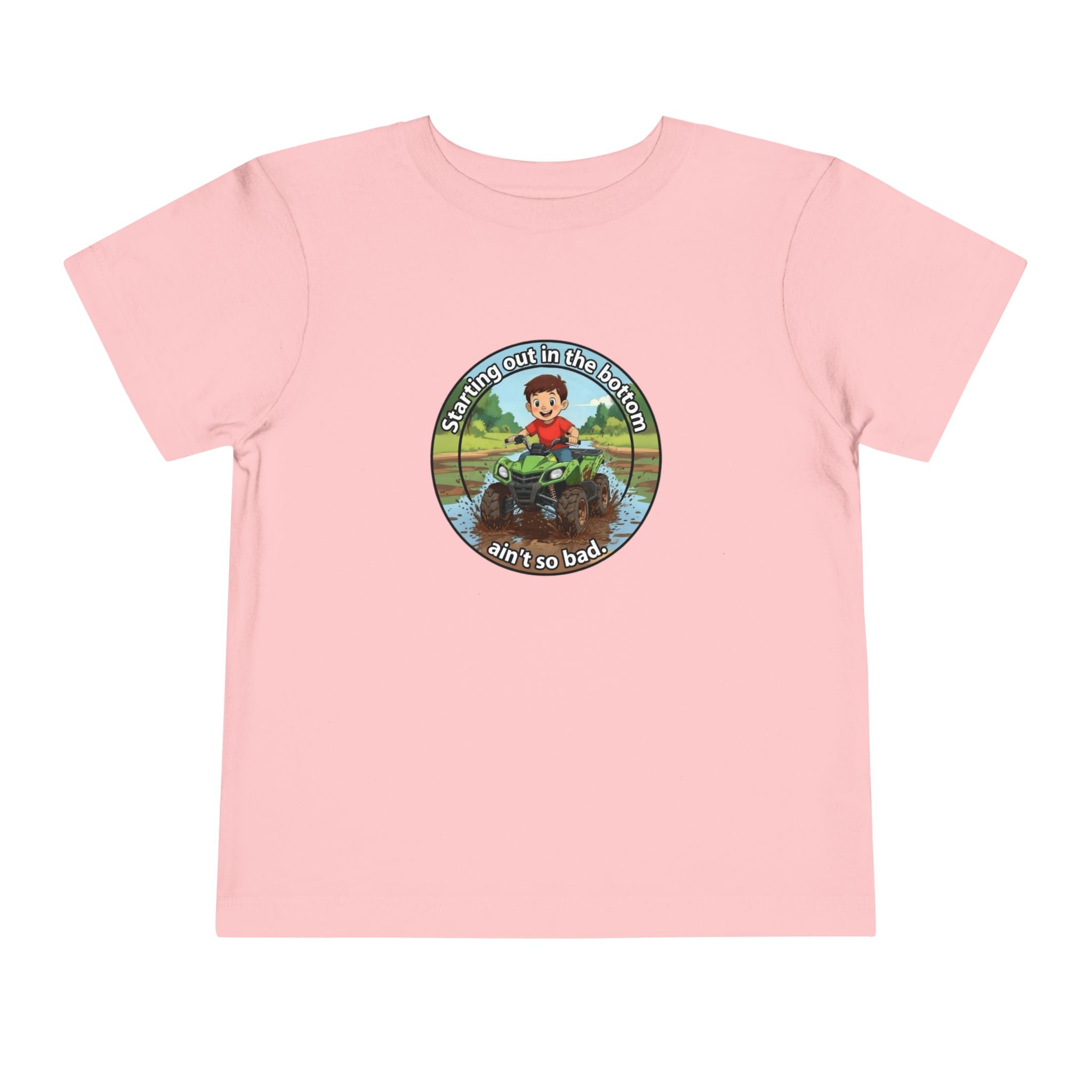 Cowbird Bottom Toddler Tee – Cute Fishing Adventure Graphic