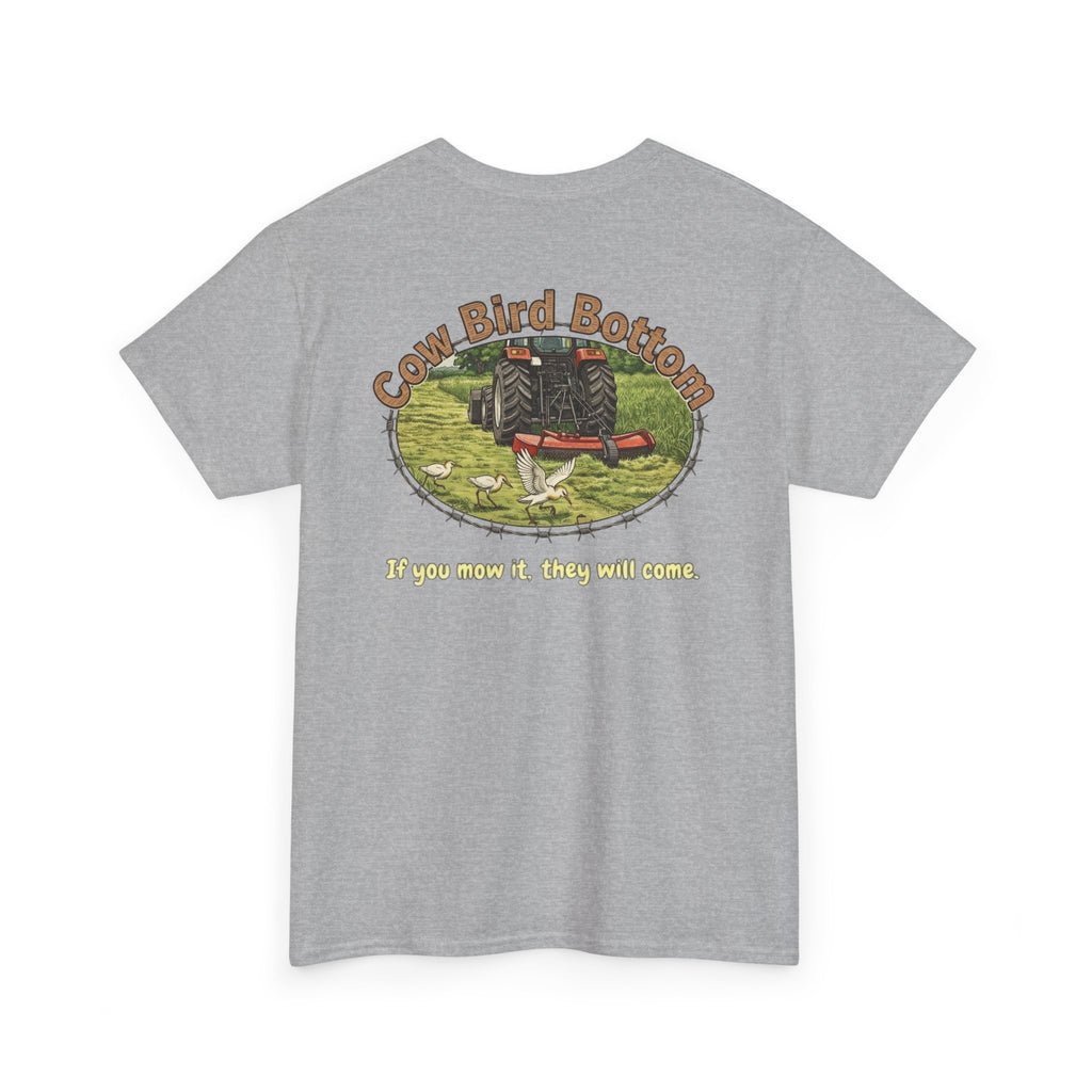 Cow Bird Bottom Red Tractor Graphic Tee