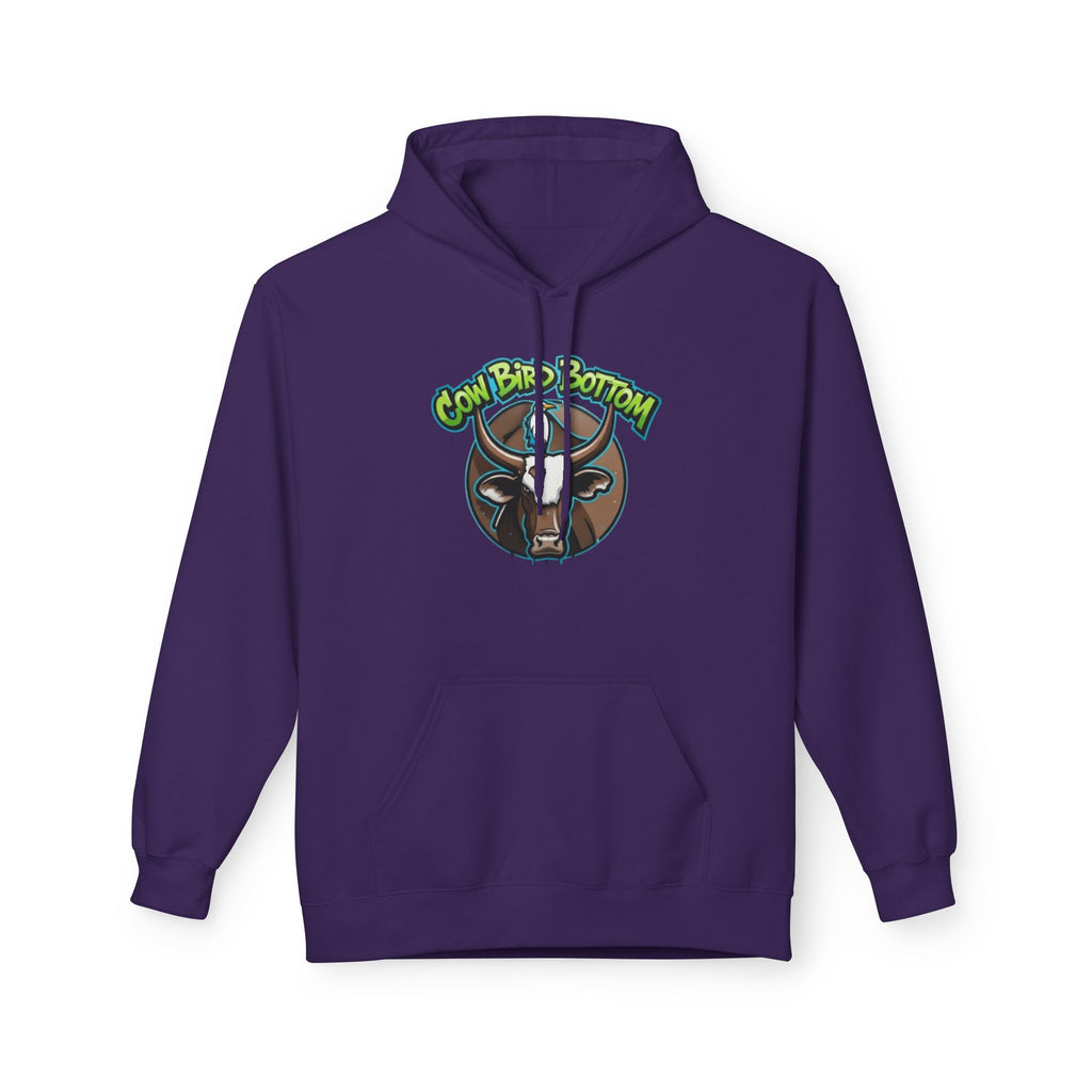 Cow Bird Bottom Hoodie — Graphic Cow Logo Pullover