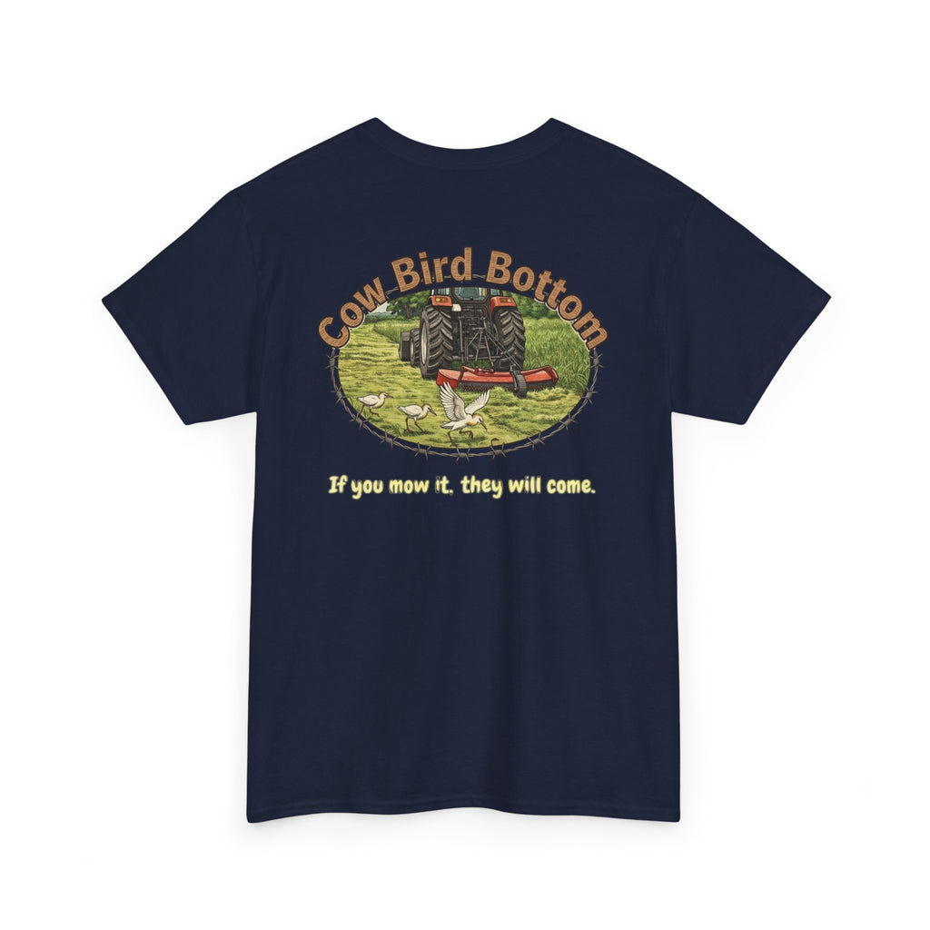 Cow Bird Bottom Red Tractor Graphic Tee
