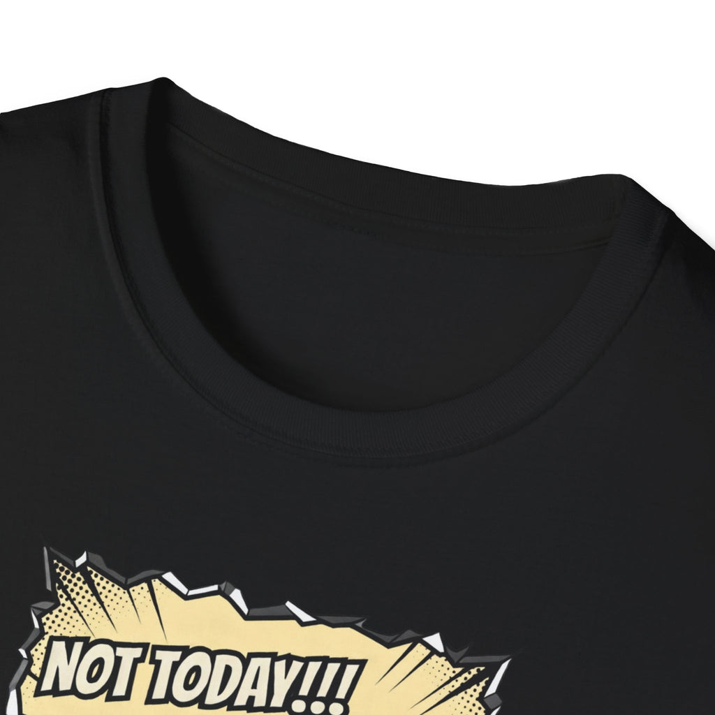 Not Today! Graphic T-Shirt — Humorous Jesus Punching Crocodile Christian Tee