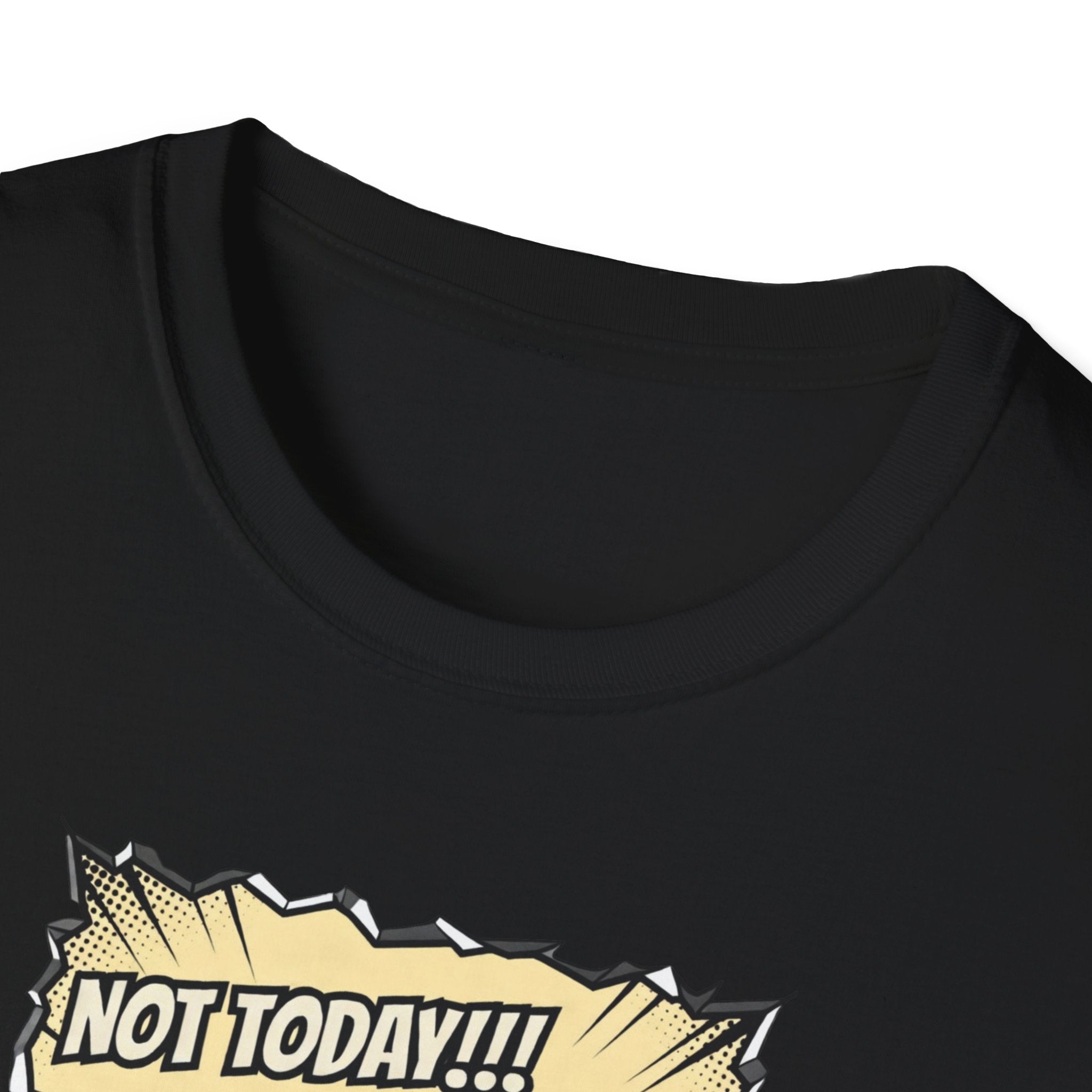 Not Today! Graphic T-Shirt — Humorous Jesus Punching Crocodile Christian Tee