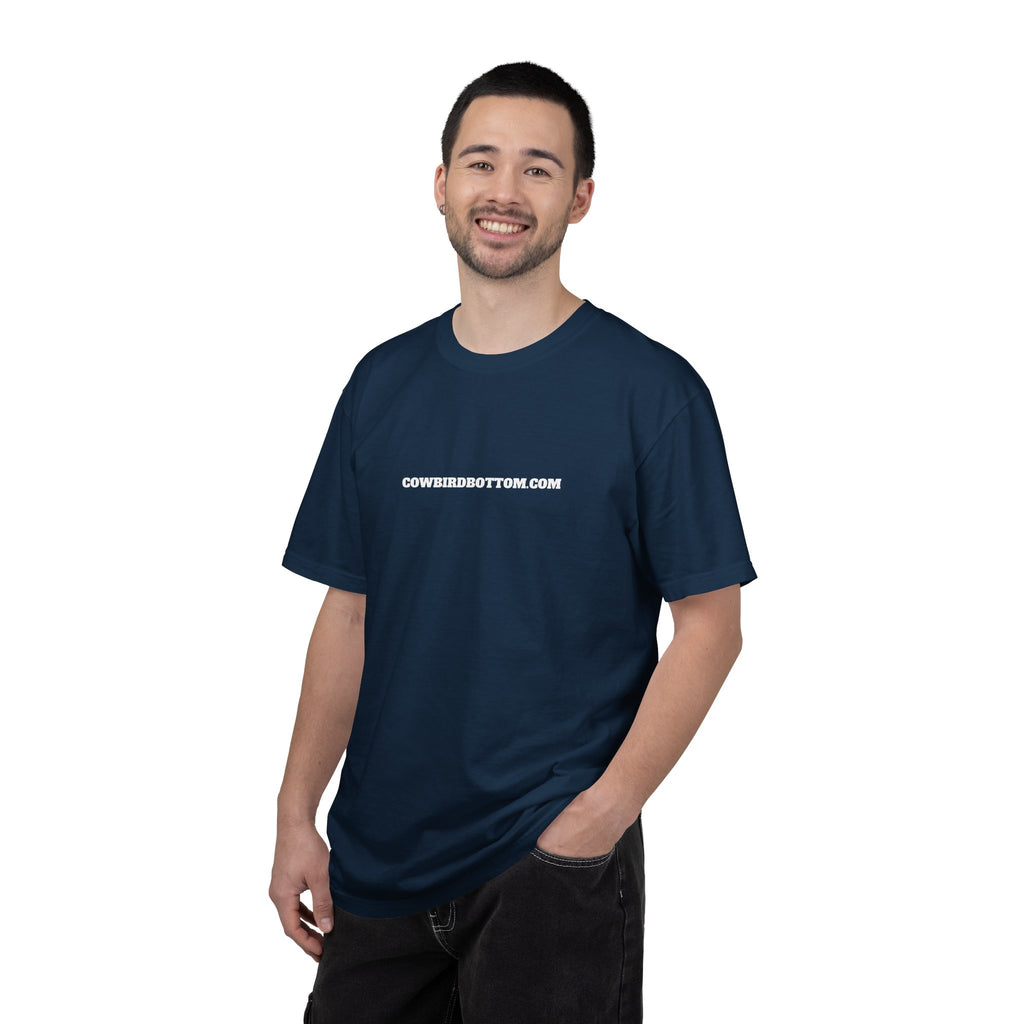 Cow Bird Bottom Logo T-Shirt — Cowbirdbottom.com Graphic Tee