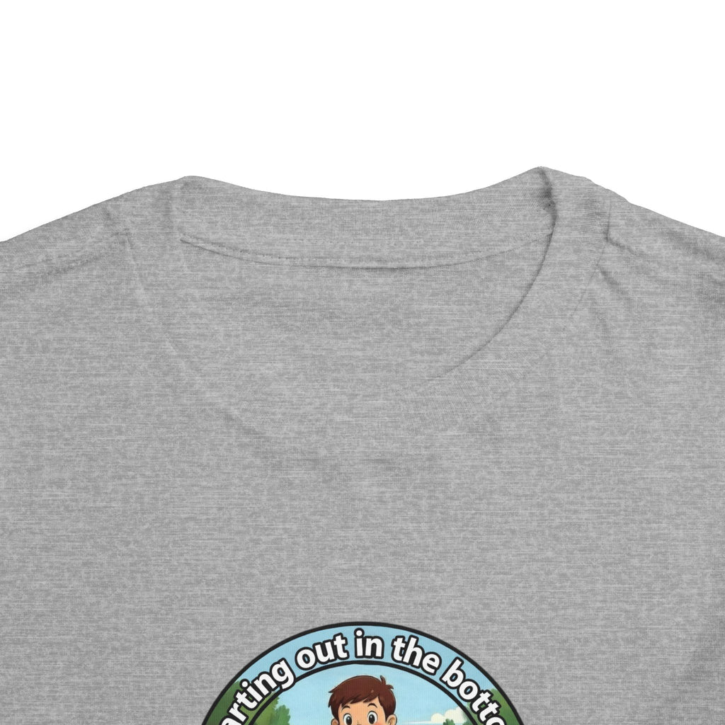 Cowbird Bottom Toddler Tee – Cute Fishing Adventure Graphic