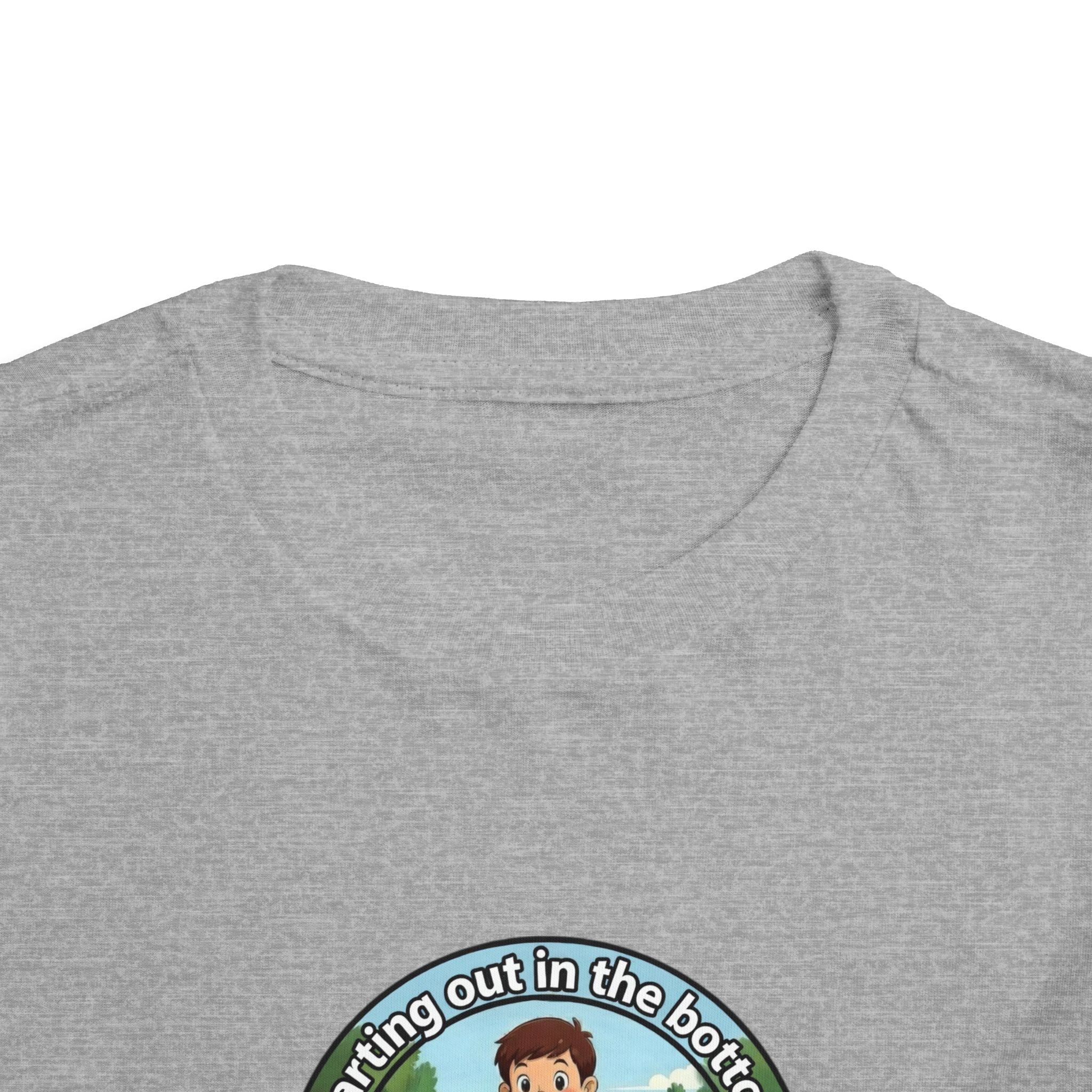 Cowbird Bottom Toddler Tee – Cute Fishing Adventure Graphic