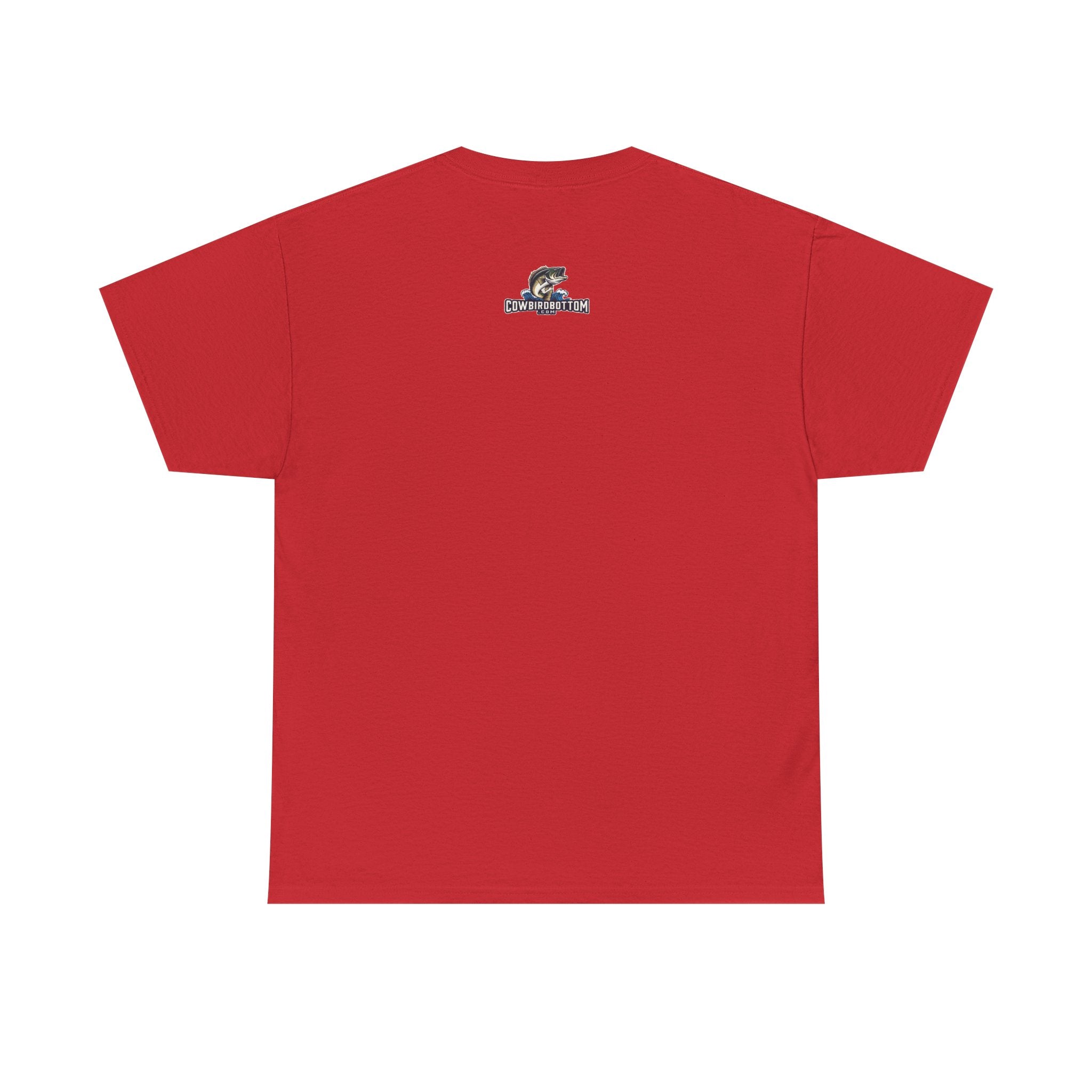 Fishing T-Shirt — "I Fish Because My Wife Won't Follow Me There" Funny Angler Tee