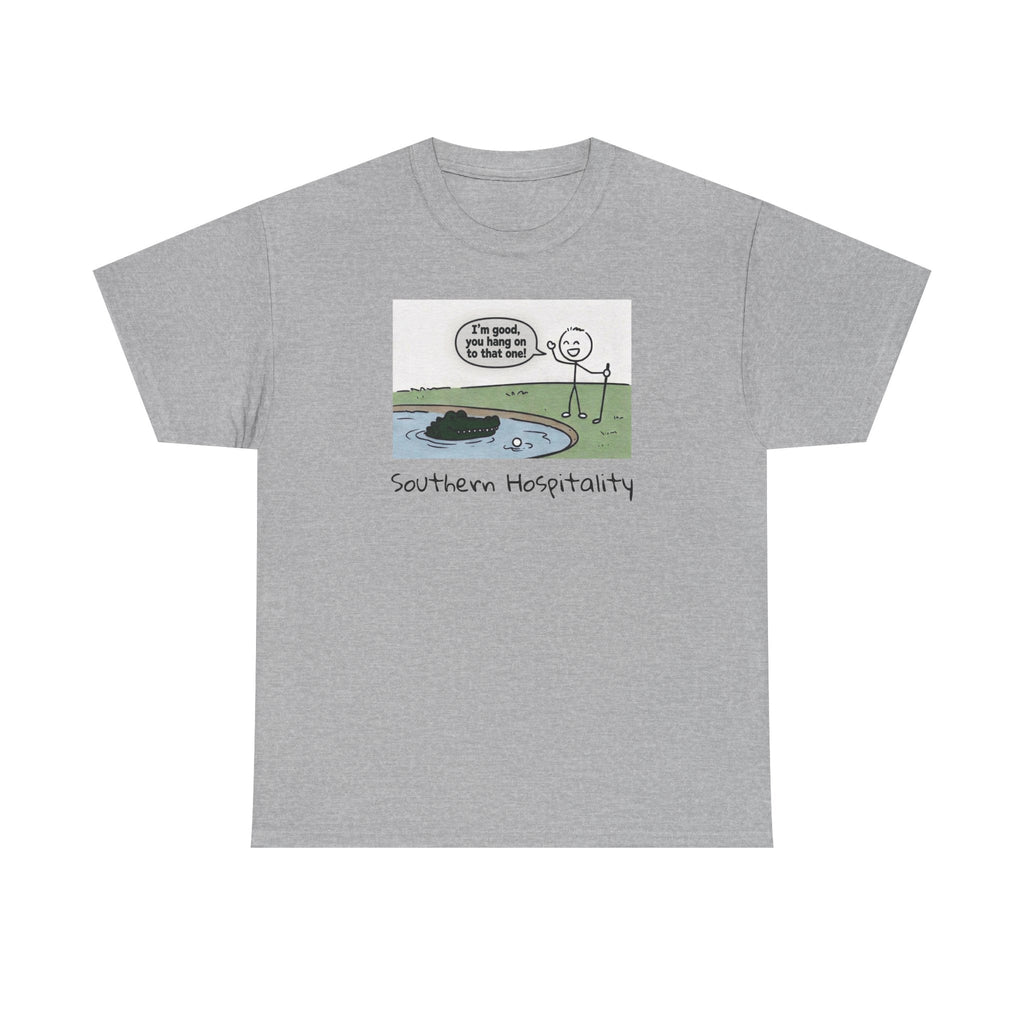 T‑Shirt — "Southern Etiquette" Alligator Cartoon Tee