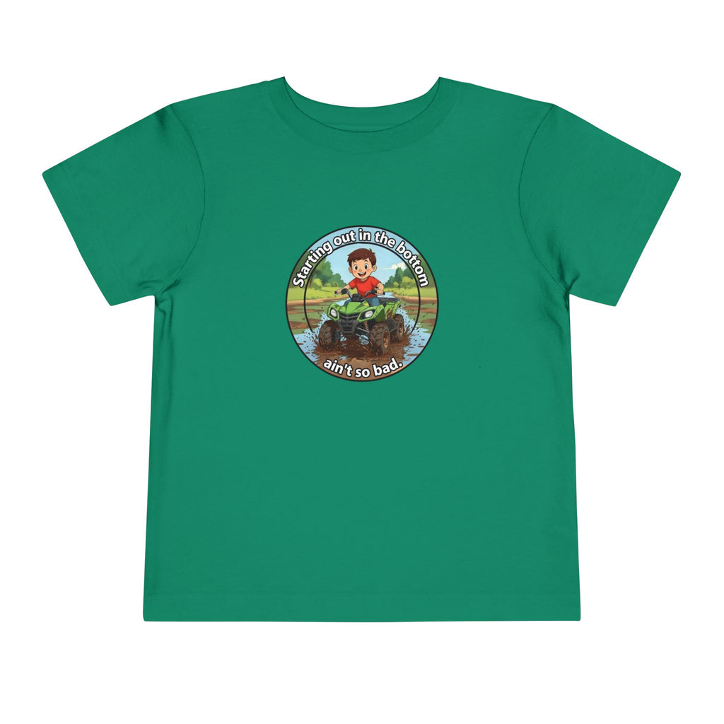 Cowbird Bottom Toddler Tee – Cute Fishing Adventure Graphic