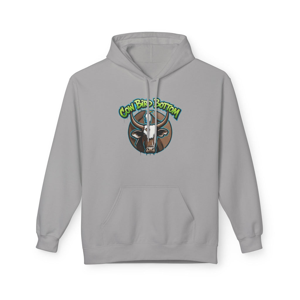 Cow Bird Bottom Hoodie — Graphic Cow Logo Pullover