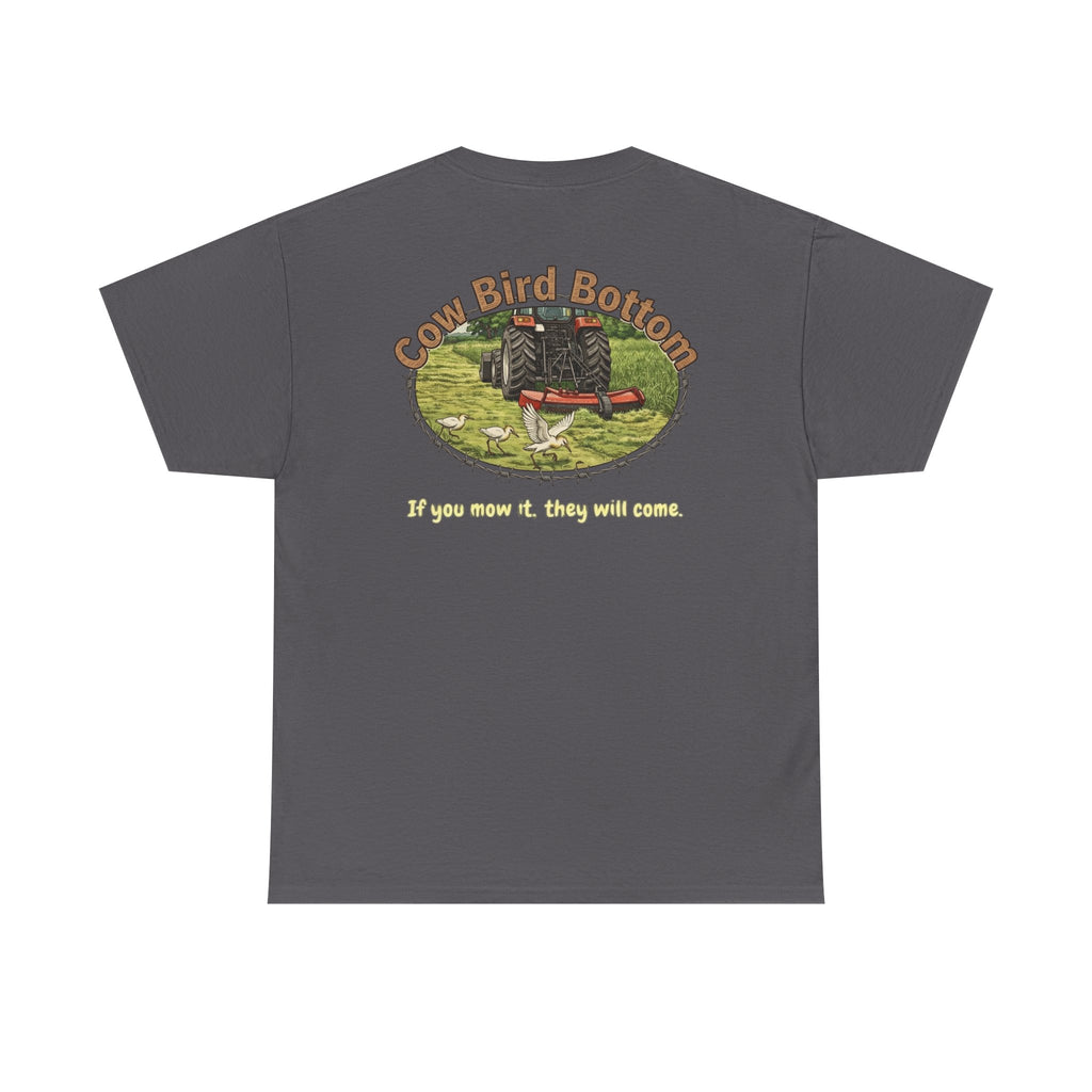Cow Bird Bottom Red Tractor Graphic Tee