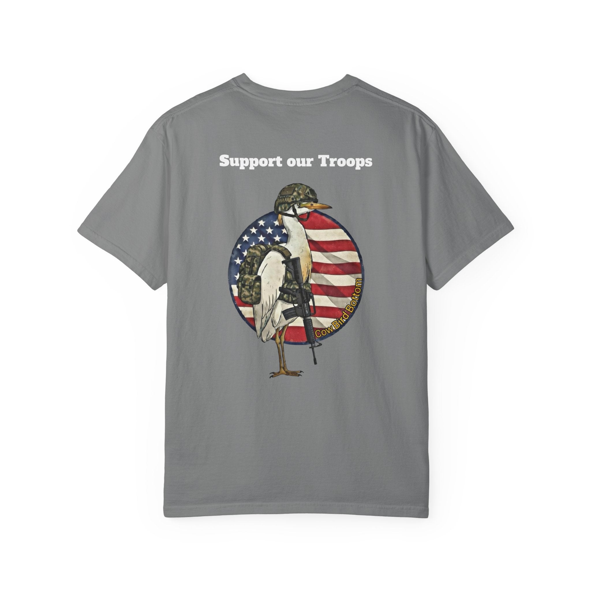 Support Our Troops T-Shirt — American Flag Military Tribute