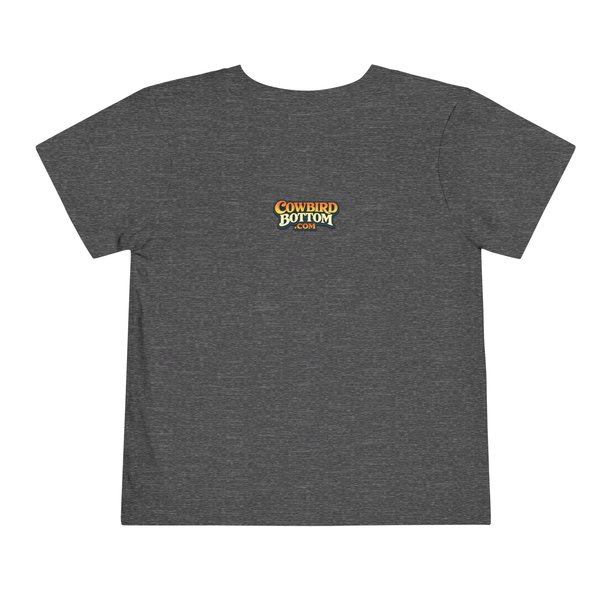 Cowbird Bottom Toddler Tee – Cute Fishing Adventure Graphic