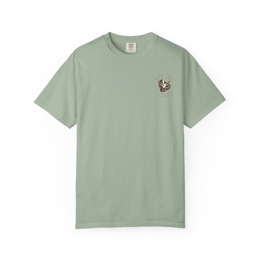 T-Shirt — "Southern Style" Cow Bird Bottom Graphic Tee