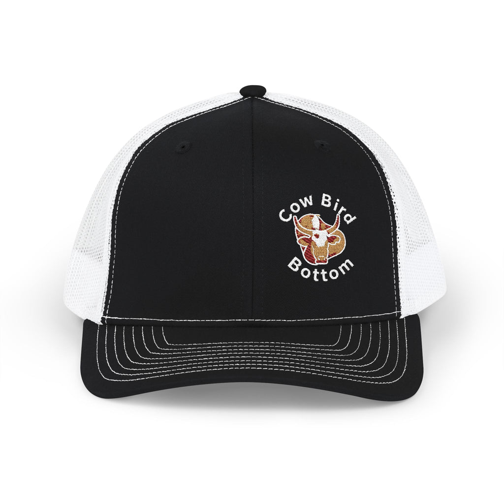 Cow Bird Bottom Richardson Embroidered Trucker Cap
