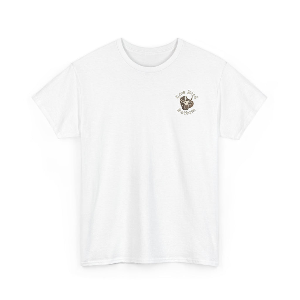 Cow Bird Bottom Red Tractor Graphic Tee