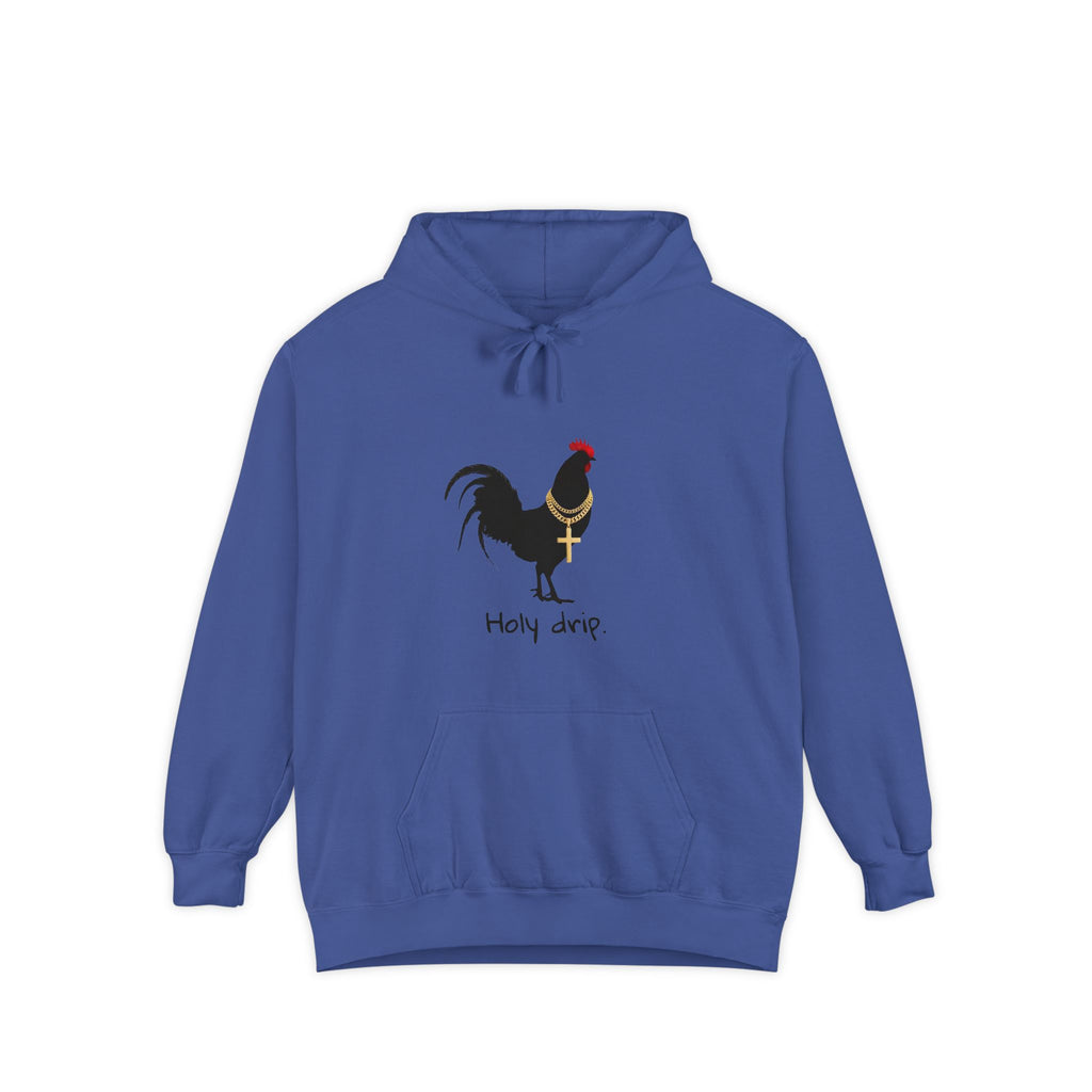 Rooster "Holy Drip" Hoodie - Streetwear Chicken Graphic Hoodie