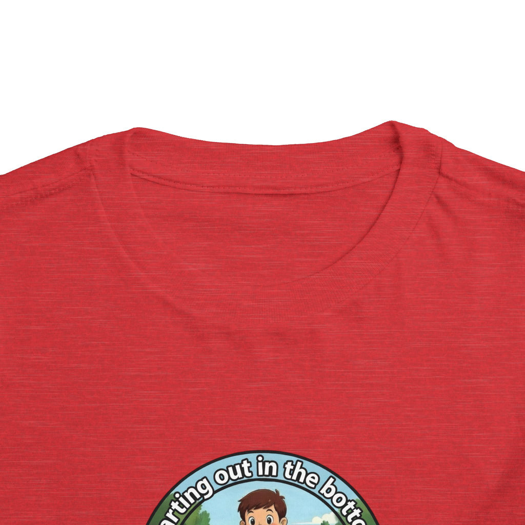 Cowbird Bottom Toddler Tee – Cute Fishing Adventure Graphic