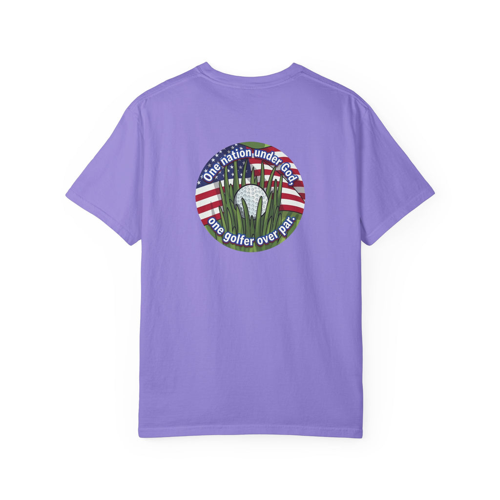 Golf T-Shirt — "One Nation Under God" Patriotic Golf Graphic Tee
