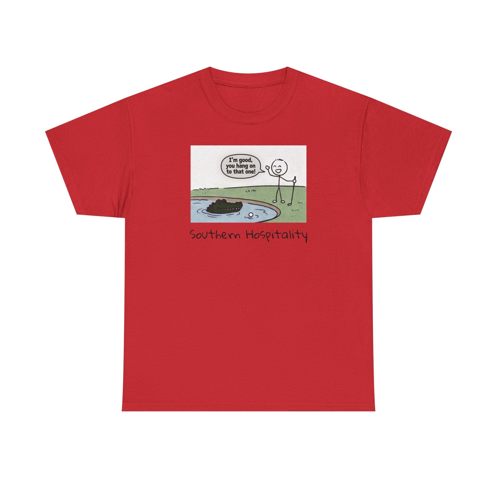 T‑Shirt — "Southern Etiquette" Alligator Cartoon Tee