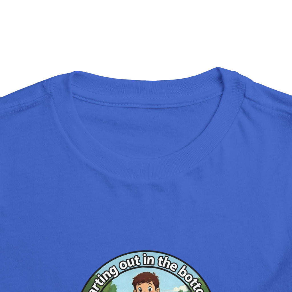 Cowbird Bottom Toddler Tee – Cute Fishing Adventure Graphic