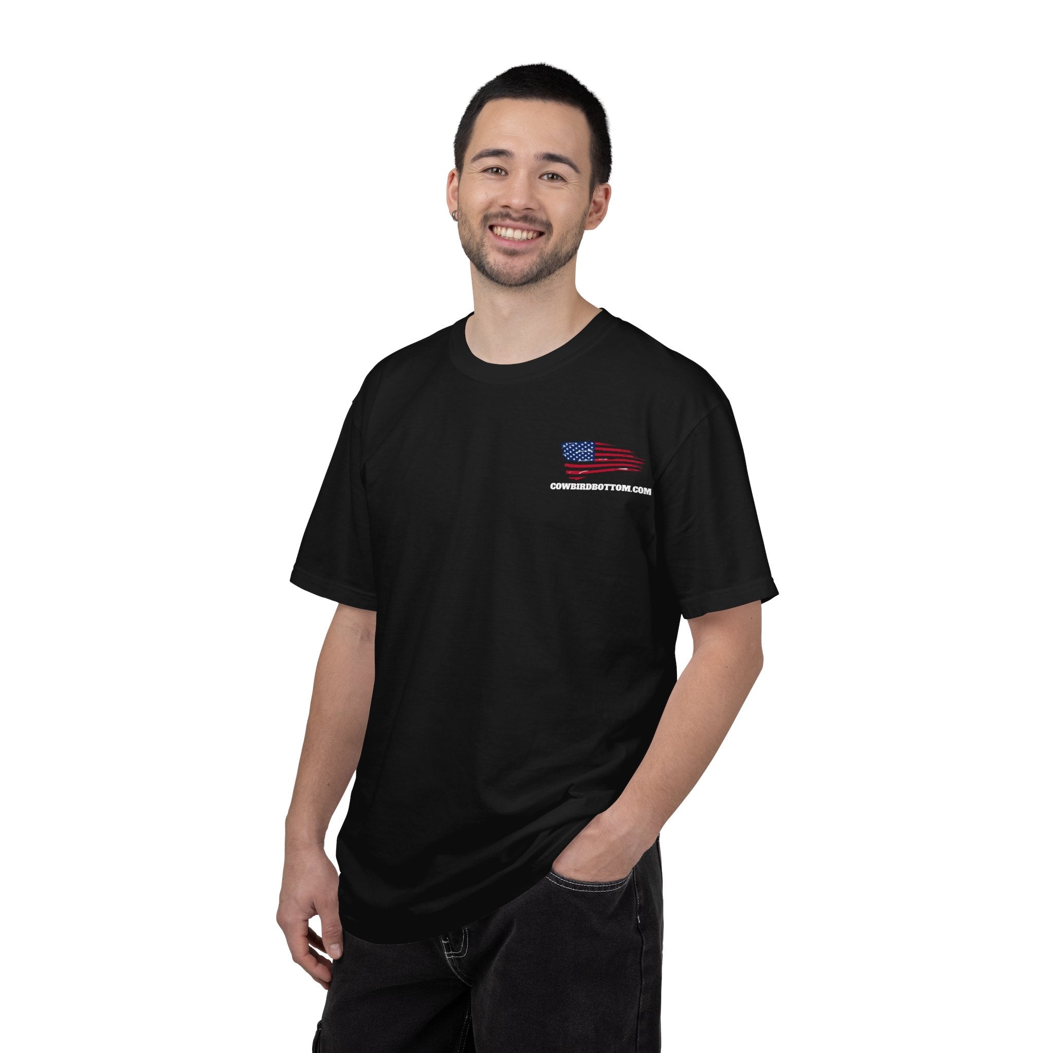 Support Our Troops T-Shirt — American Flag Military Tribute
