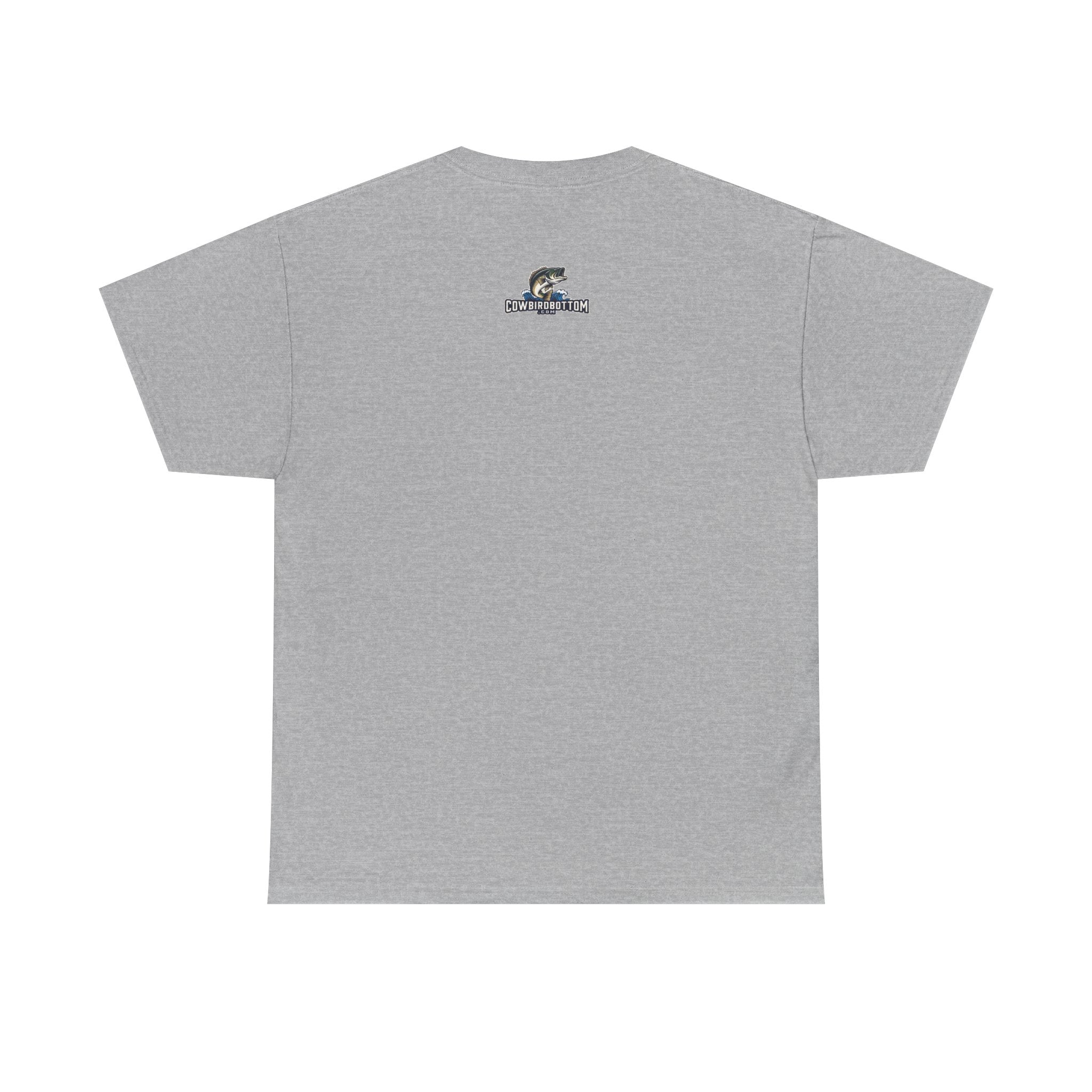 Fishing T-Shirt — "I Fish Because My Wife Won't Follow Me There" Funny Angler Tee