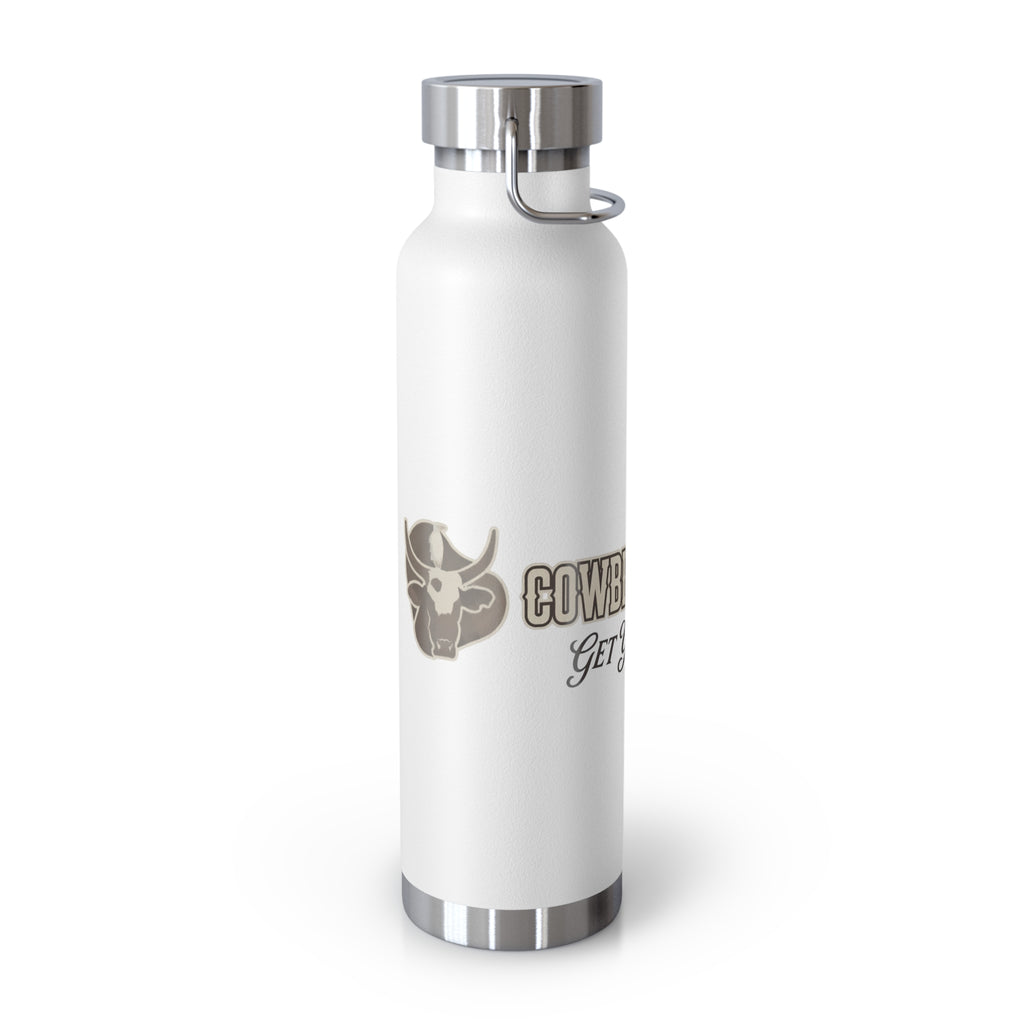 Cowbird Bottle 22oz Vacuum Insulated Water Bottle — 'Get Your Country On' Rustic Ranch Design