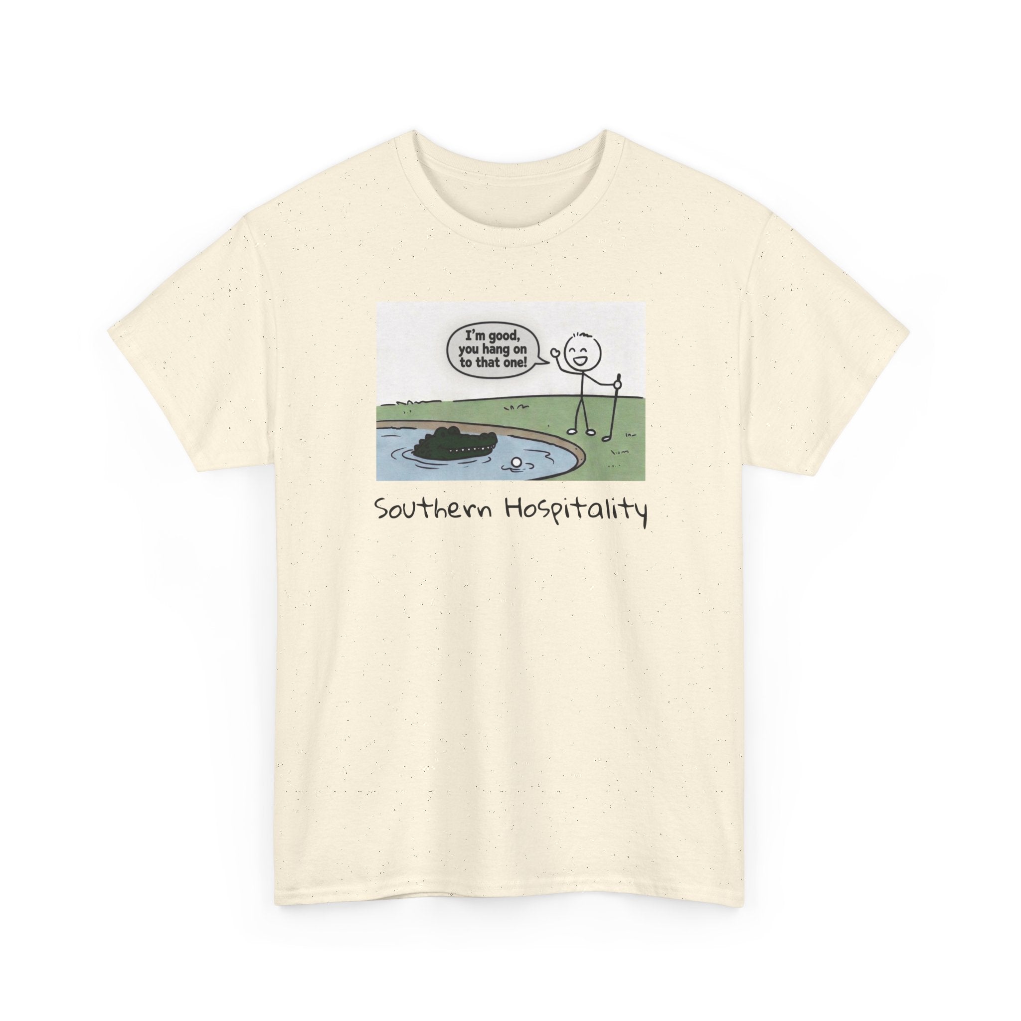 T‑Shirt — "Southern Etiquette" Alligator Cartoon Tee
