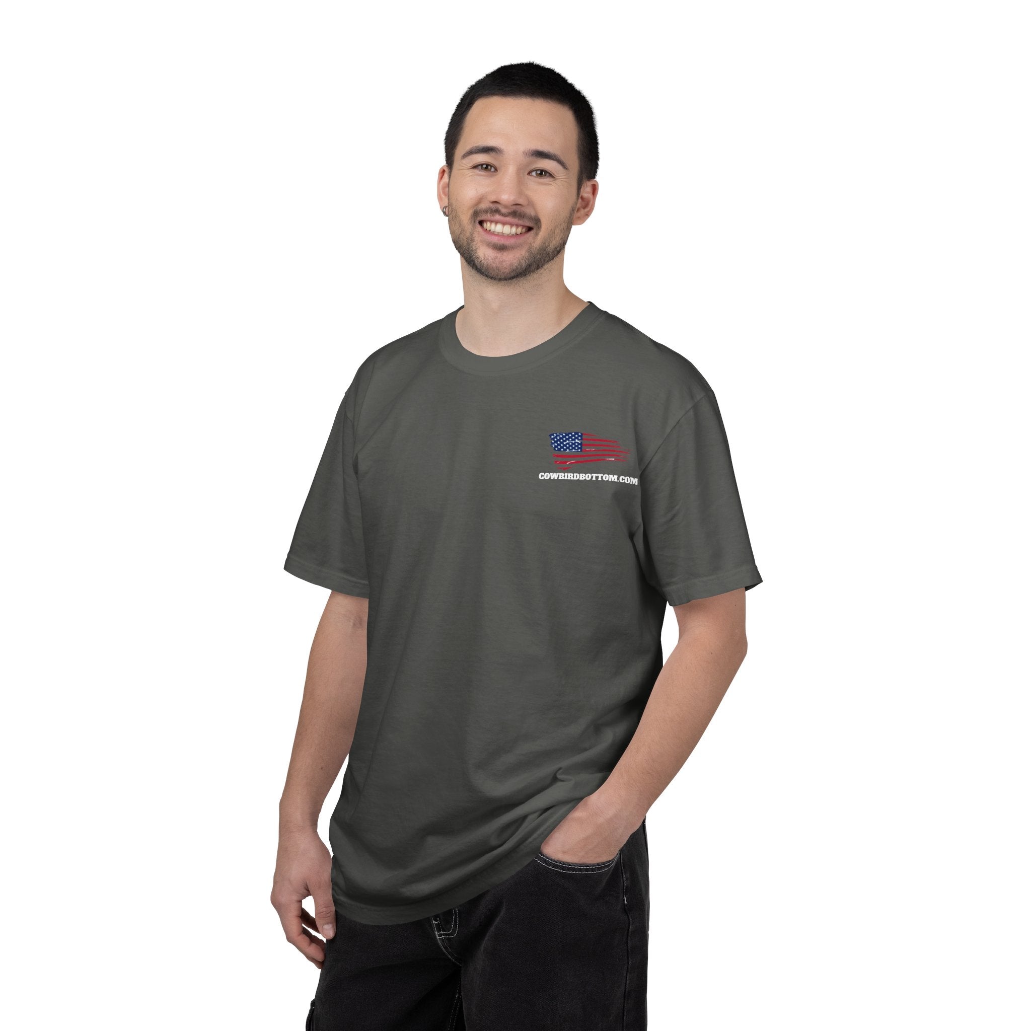 Support Our Troops T-Shirt — American Flag Military Tribute