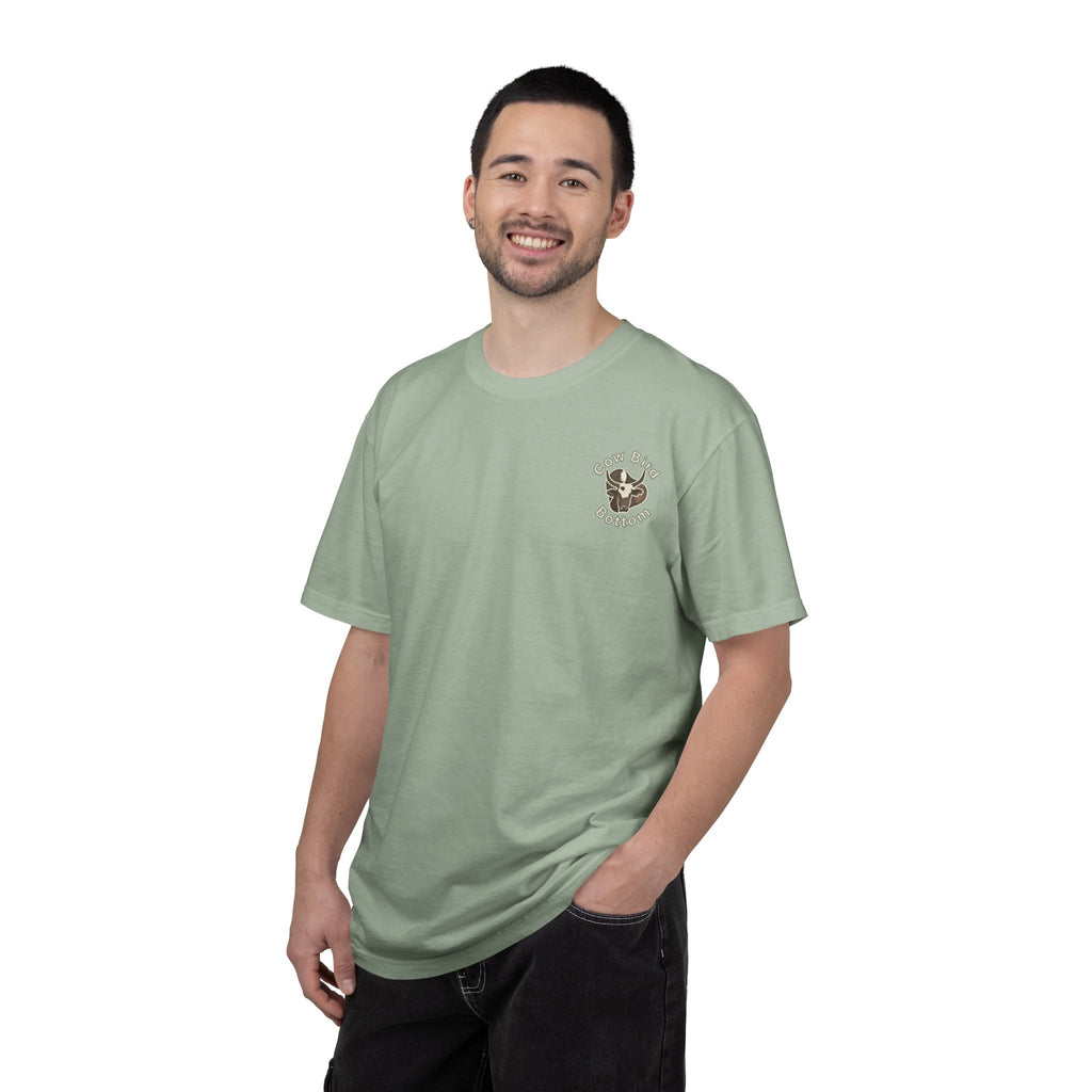 T-Shirt — "Southern Style" Cow Bird Bottom Graphic Tee