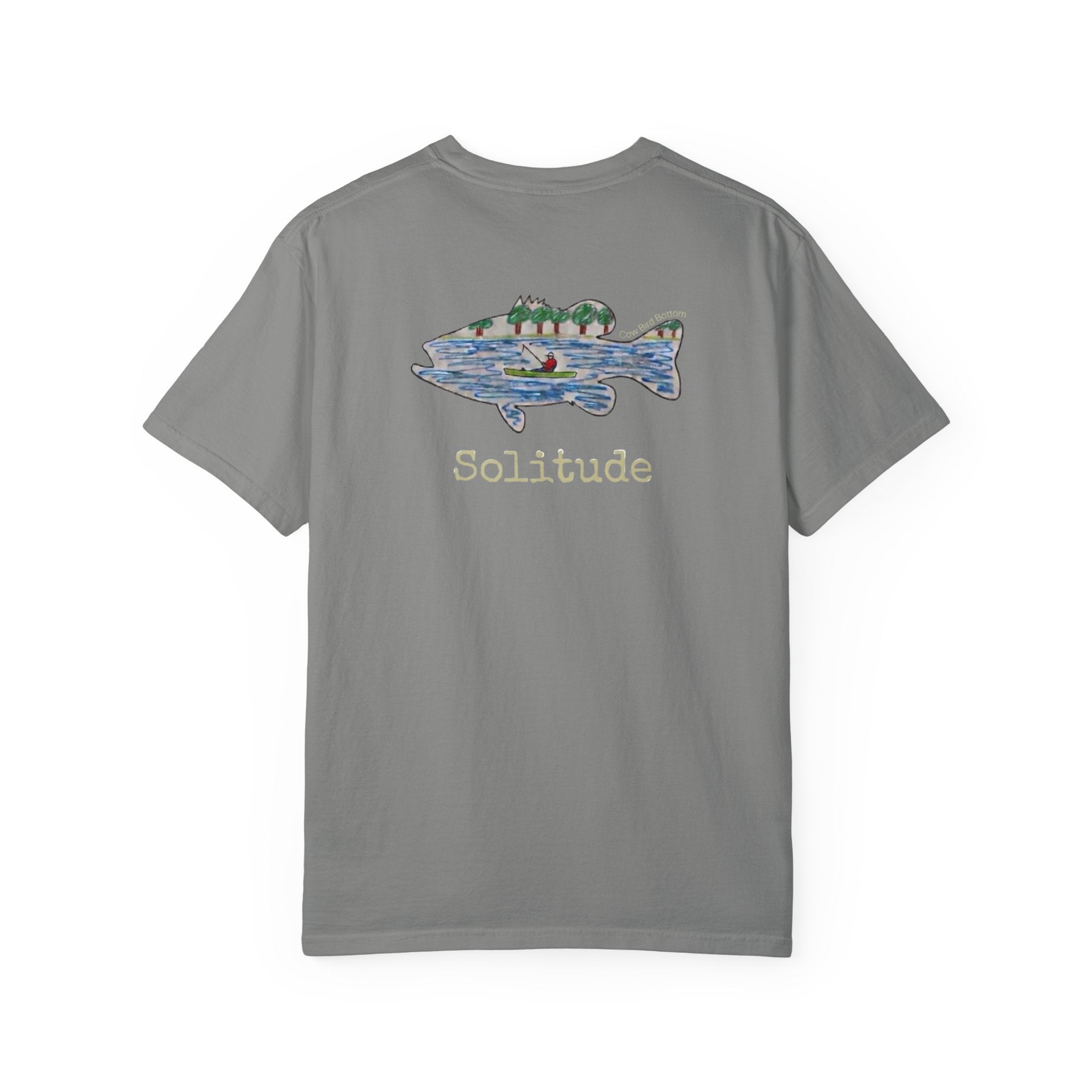 Solitude Fish Graphic T-Shirt — Outdoor Fishing Nature Tee