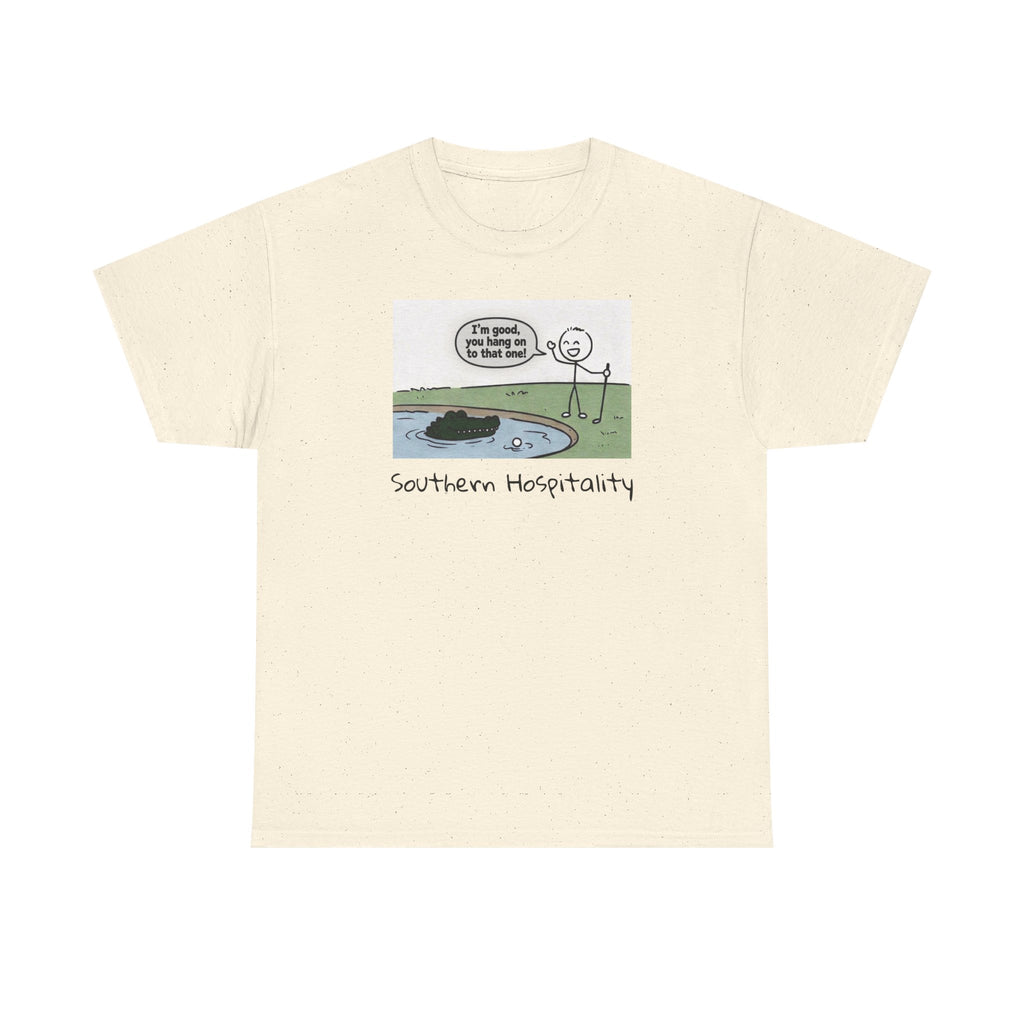 T‑Shirt — "Southern Etiquette" Alligator Cartoon Tee