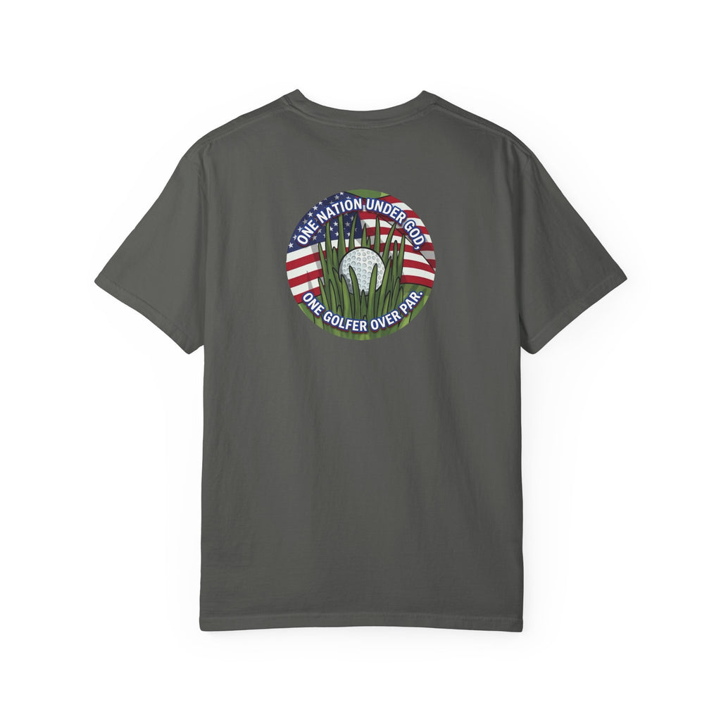 Golf T-Shirt — "One Nation Under God" Patriotic Golf Graphic Tee