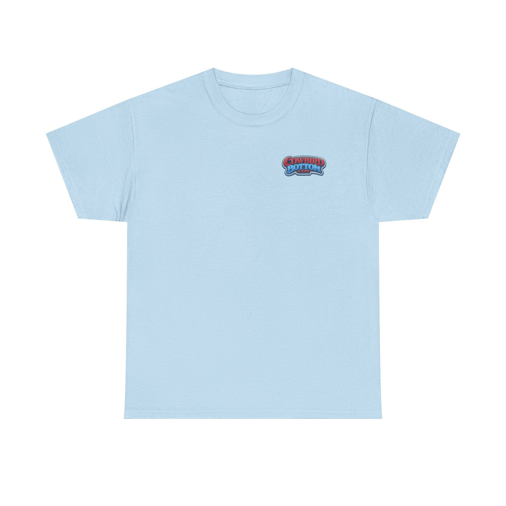 Excavator Logo T‑Shirt — Vintage Construction Crew Tee (Back Graphic: 'This Is My Alma Mater')