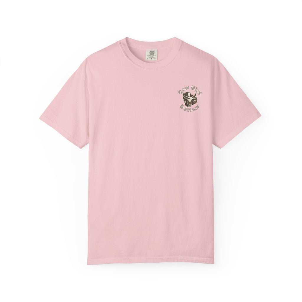 T-Shirt — "Southern Style" Cow Bird Bottom Graphic Tee
