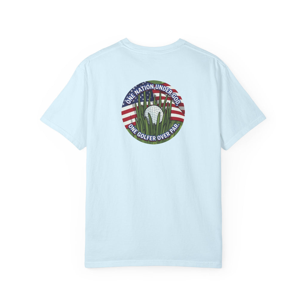 Golf T-Shirt — "One Nation Under God" Patriotic Golf Graphic Tee