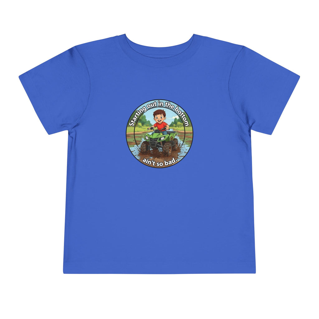 Cowbird Bottom Toddler Tee – Cute Fishing Adventure Graphic